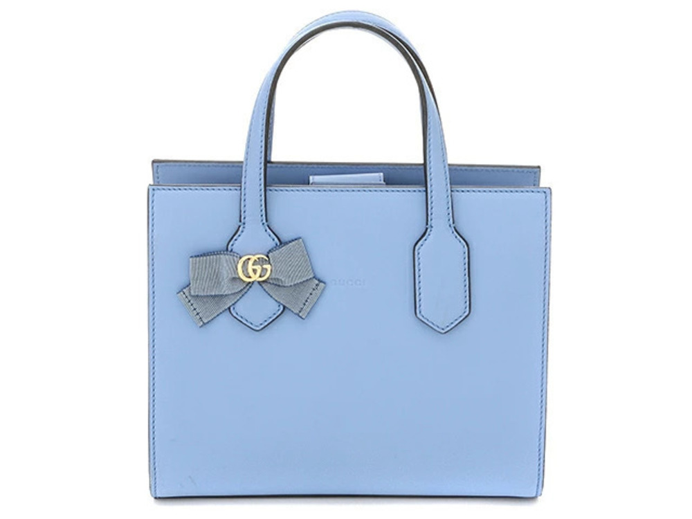Gucci Shoulder Bag Calfskin Blue